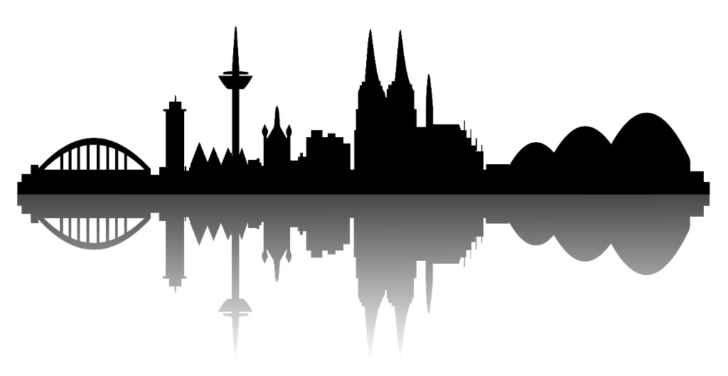 Skyline Köln – Rhein, Hohenzollernbrücke, Dom und Rheinland-Silhouette